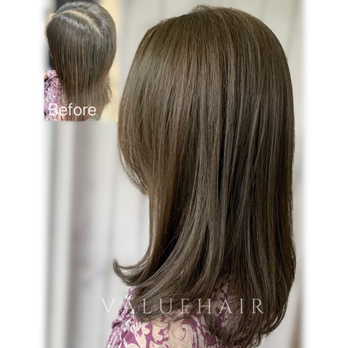 台中染髮霧面棕綠色調髮色