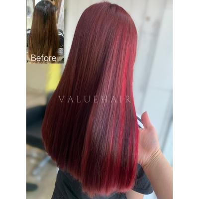 莓果紅挑染海王紅