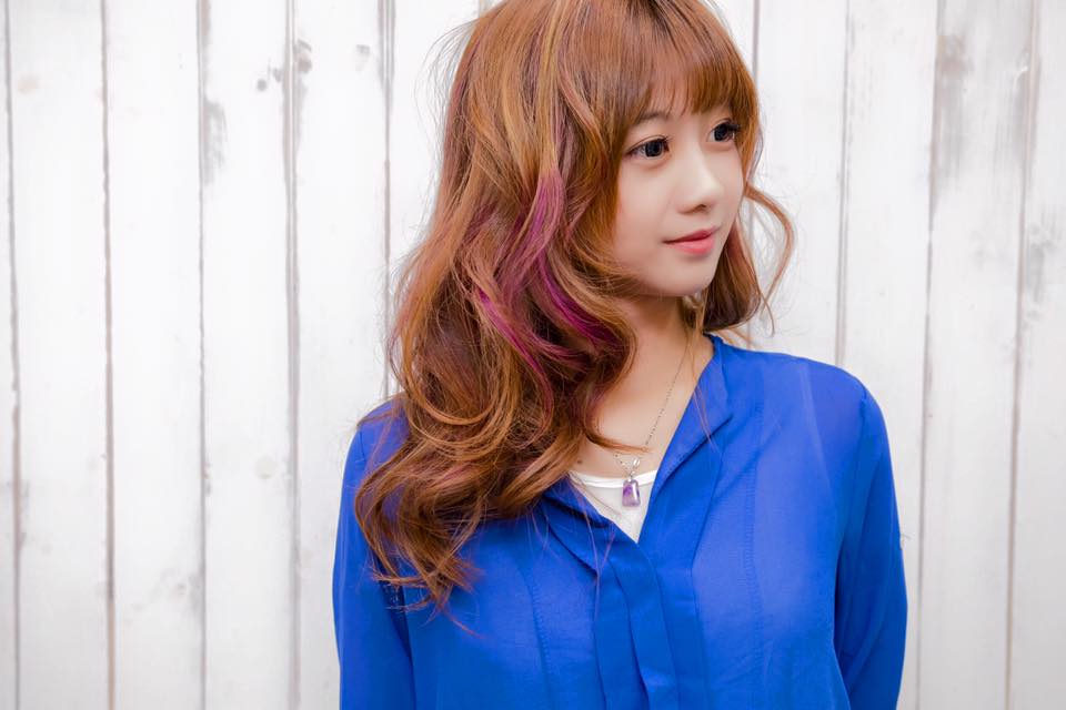 甜美個性髮色,台中剪髮,台中染髮,台中燙髮