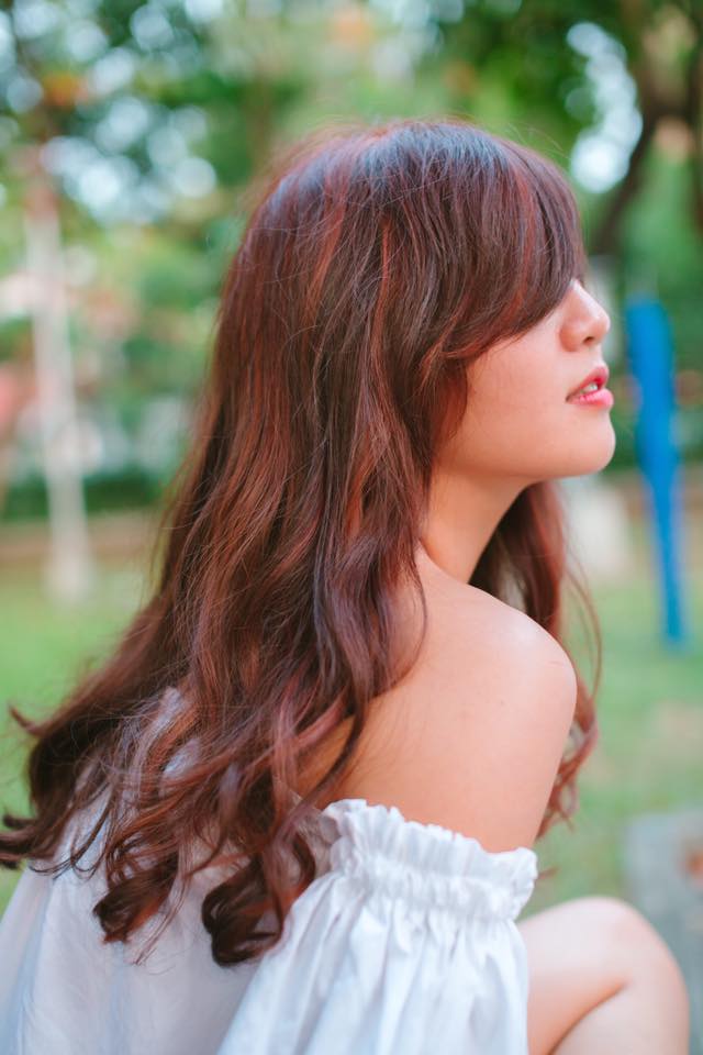 台中燙髮,台中染髮,台中剪髮,台中一中染髮,楓葉紅髮色
