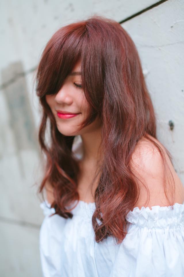 台中燙髮,台中染髮,台中剪髮,台中一中染髮,楓葉紅髮色