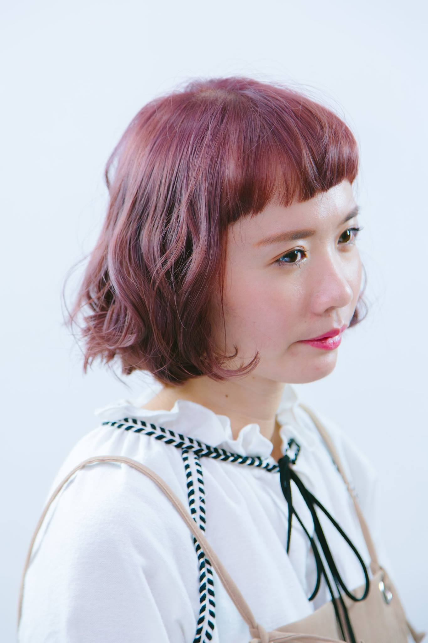 台中染髮、一中街染髮、台中燙髮、台中剪髮、珠光寶石粉髮色