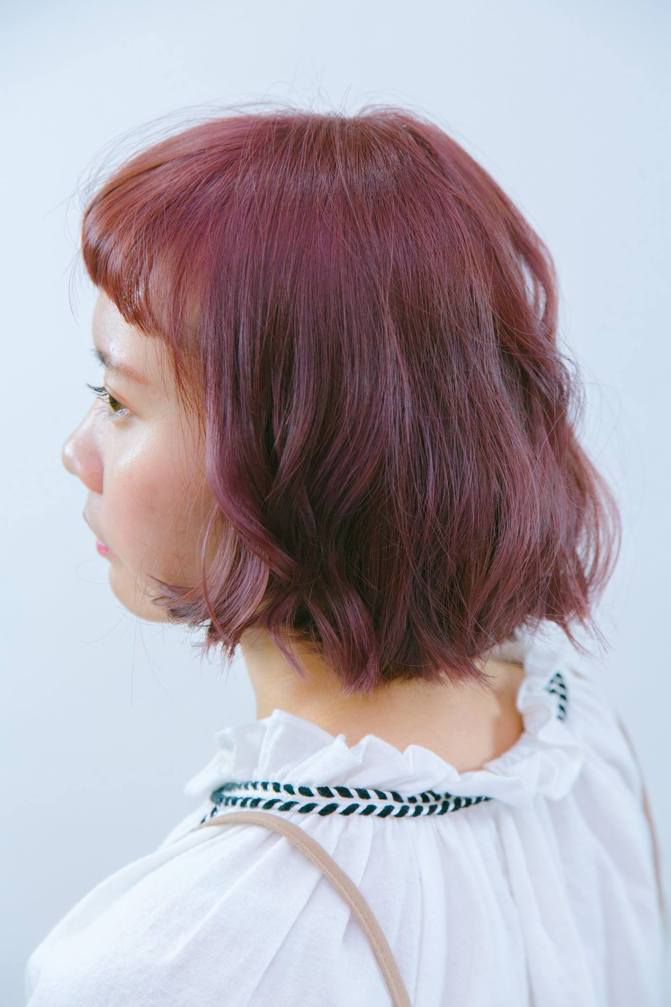 台中染髮、一中街染髮、台中燙髮、台中剪髮、珠光寶石粉髮色