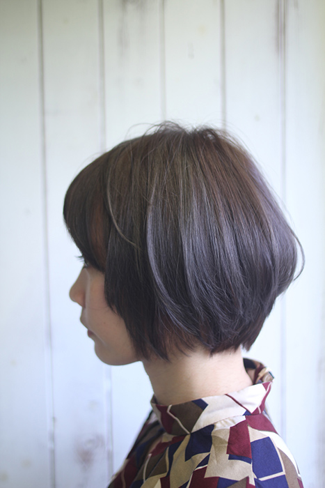 台中染髮,台中剪髮,海豚紫灰色女孩