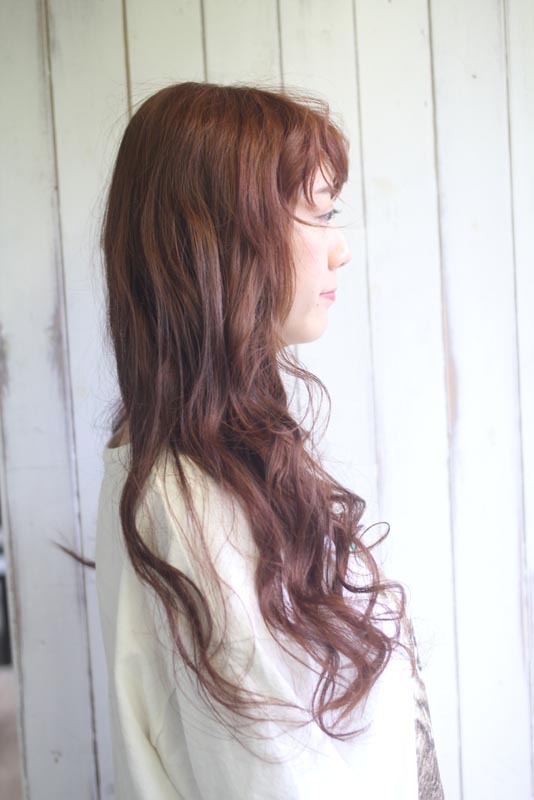 台中染髮,台中燙髮,瑪莎拉銅紅棕色女孩