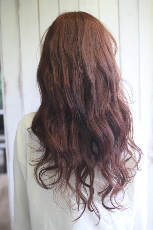 台中染髮,台中燙髮,瑪莎拉銅紅棕色女孩