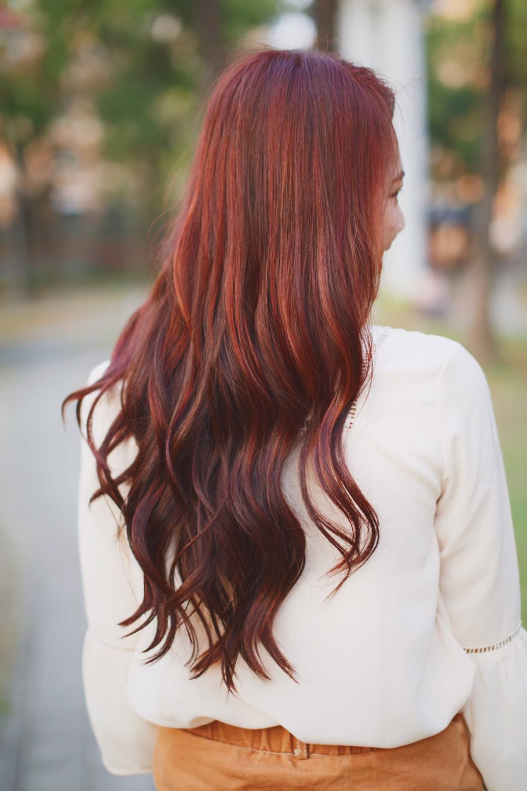 台中染髮,台中剪髮,台中燙髮推薦,火星紅髮色