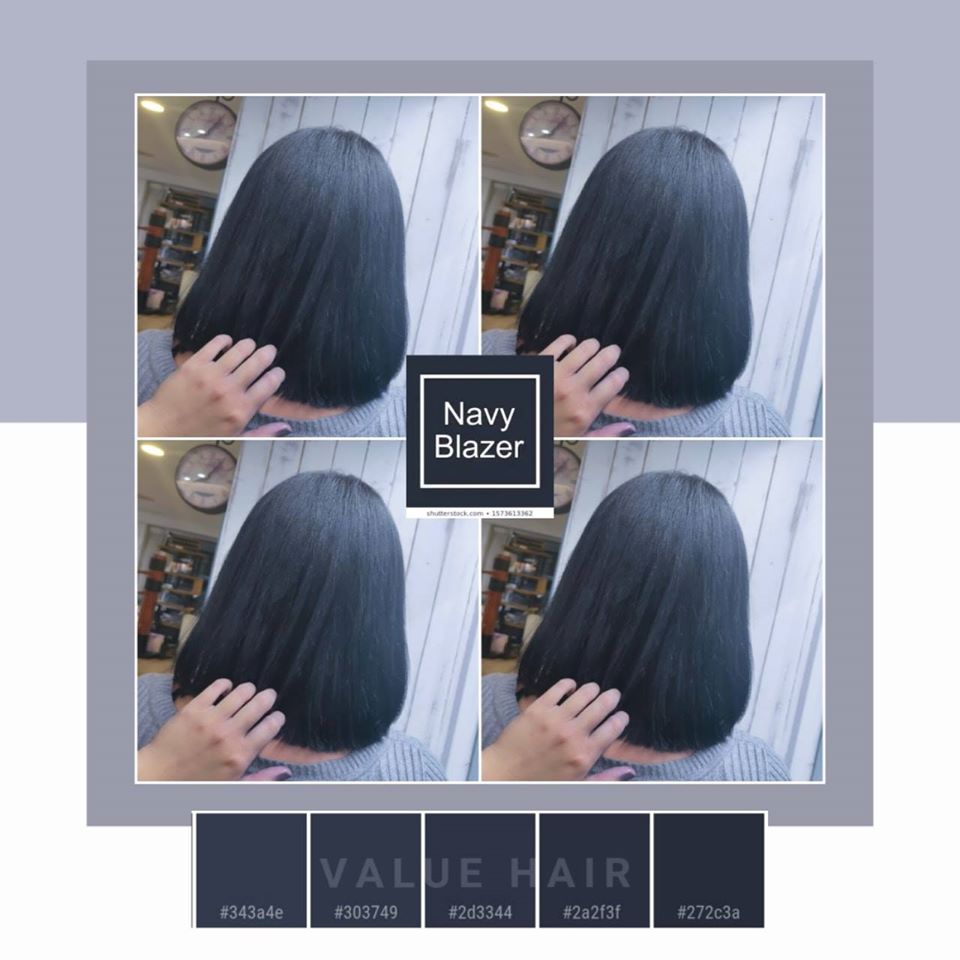 【台中染髮推薦】藏藍髮色