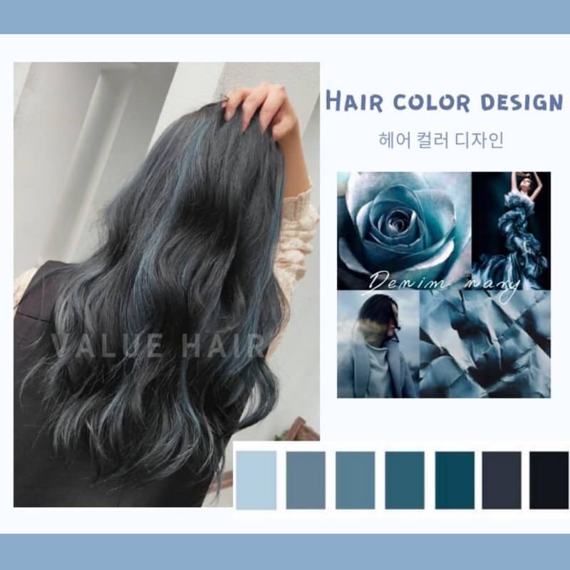 【台中染髮推薦】牛仔海軍藍髮色