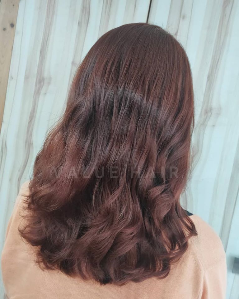 【台中染髮】小豆棕髮色