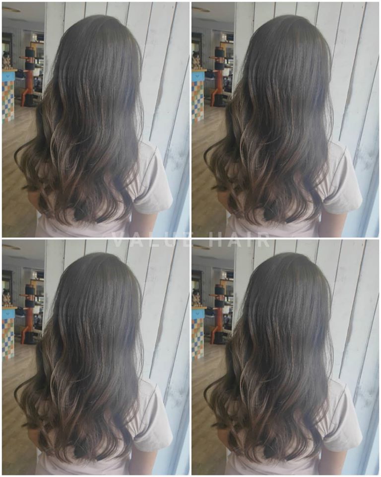 【台中染髮】霧感亞麻茶綠色髮色