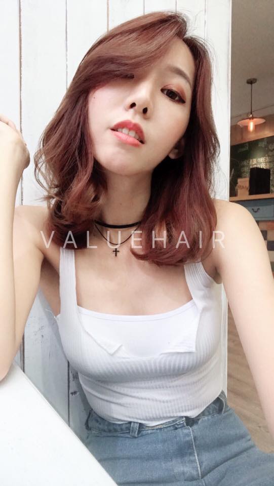 【台中染髮推薦】珊瑚紅髮色