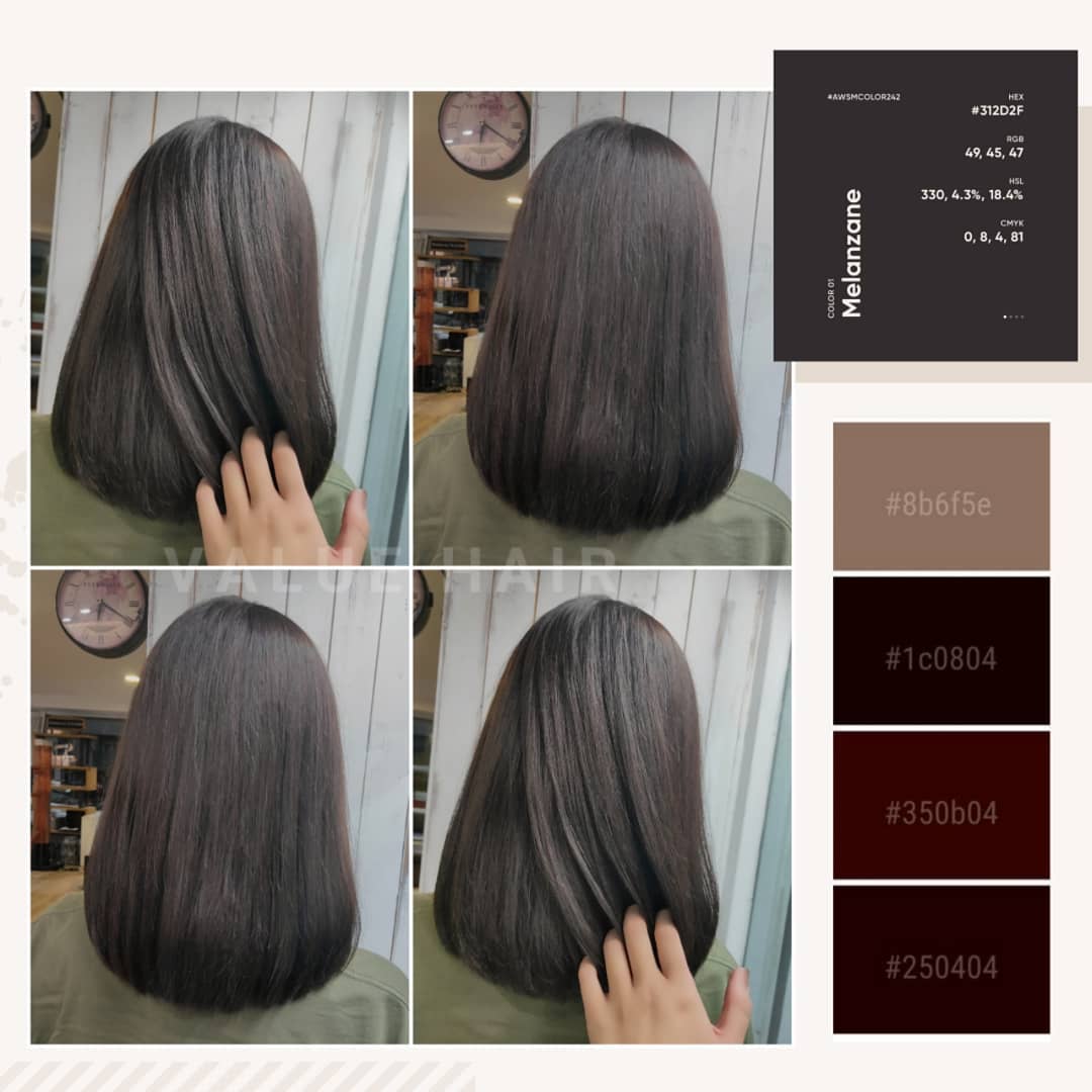 【台中染髮】質感髮色 #霧面質感深棕色髮色