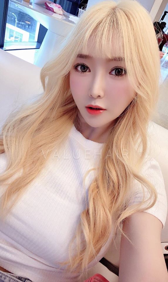 【台中染髮】奶油金髮色