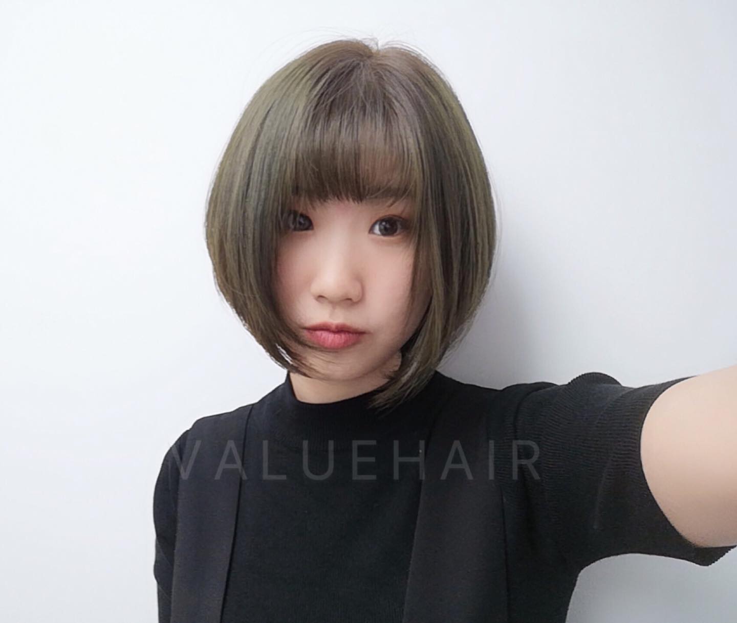 台中染髮霧面青檸灰髮色