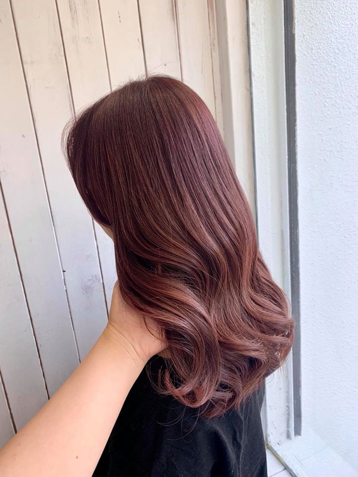 【台中染髮】粉霧漸層色髮色