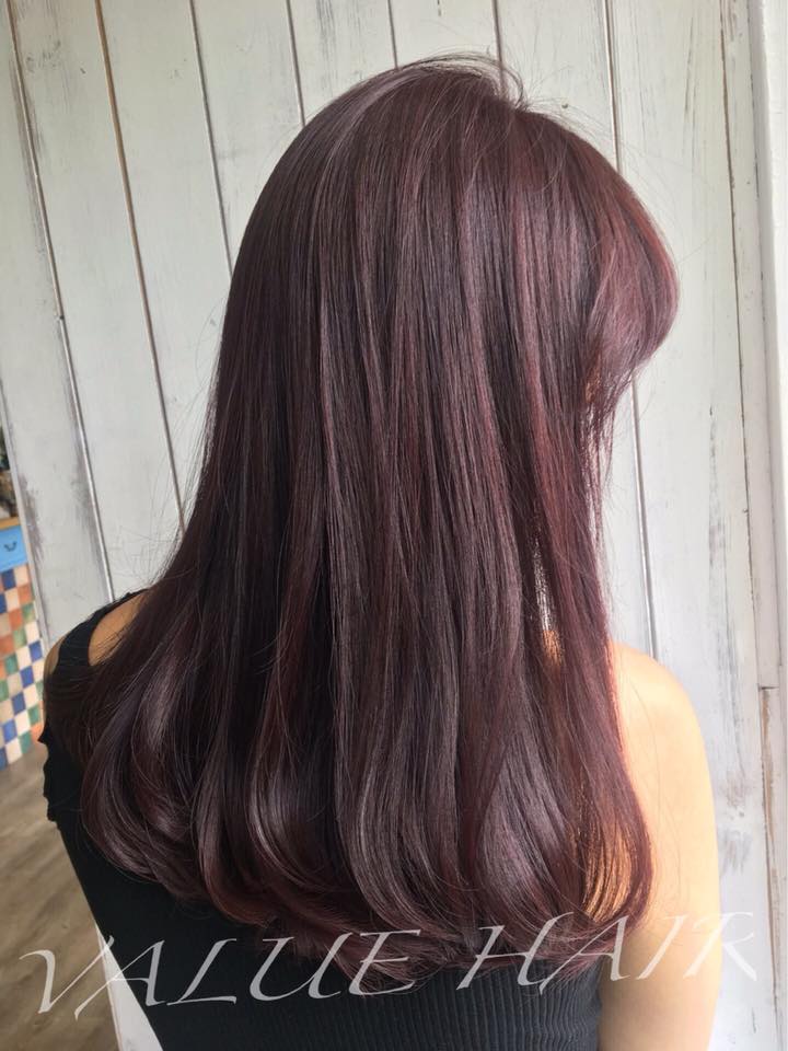 【台中染髮推薦】貴族紅梅髮色