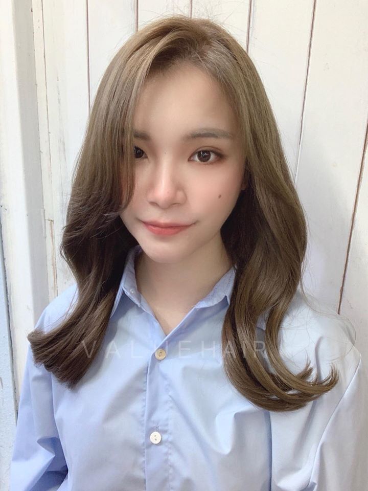 輕透霧面灰棕髮色