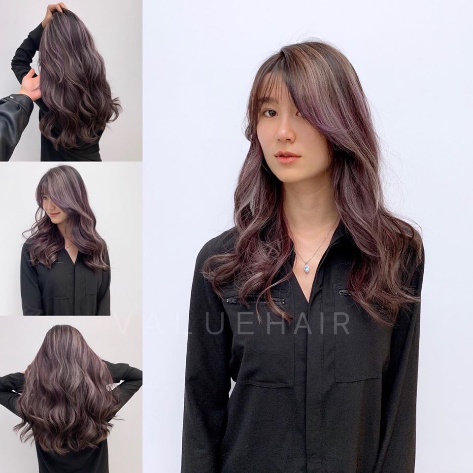 【台中染髮推薦】薰衣草紫+米灰挑染