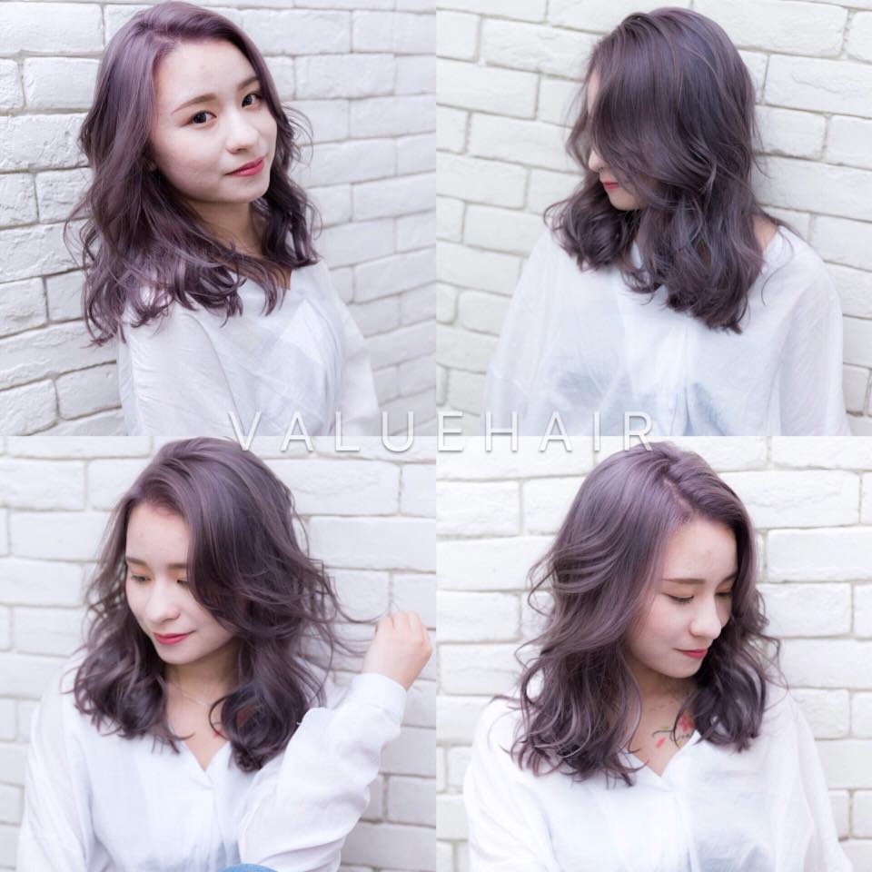 【台中染髮推薦】薰衣草粉紫髮色