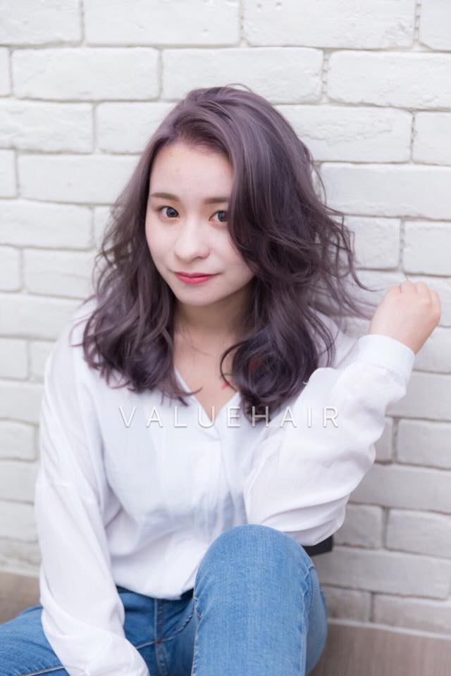 【台中染髮推薦】薰衣草粉紫髮色