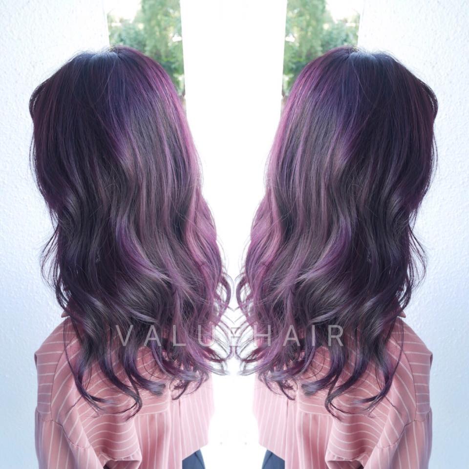 【台中染髮推薦】螢光紫髮色