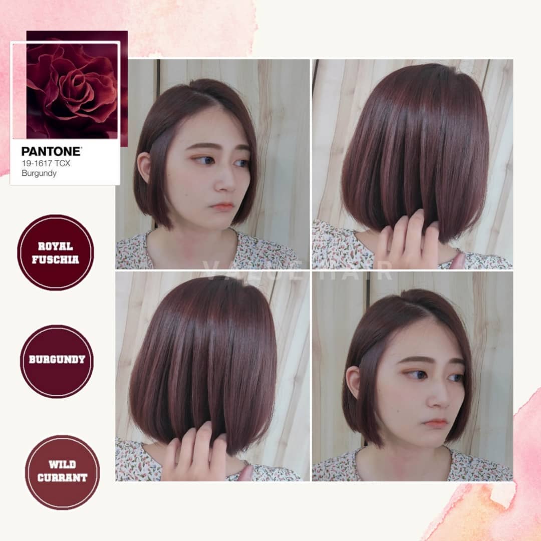 【台中染髮】柔霧玫瑰棕髮色