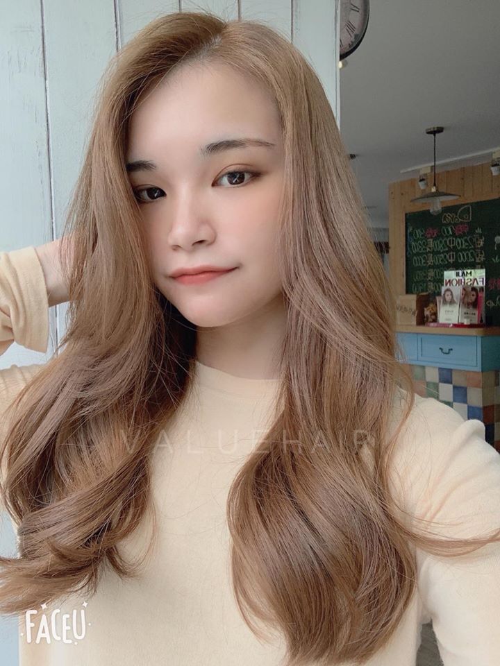 台中染髮淺棕色髮色