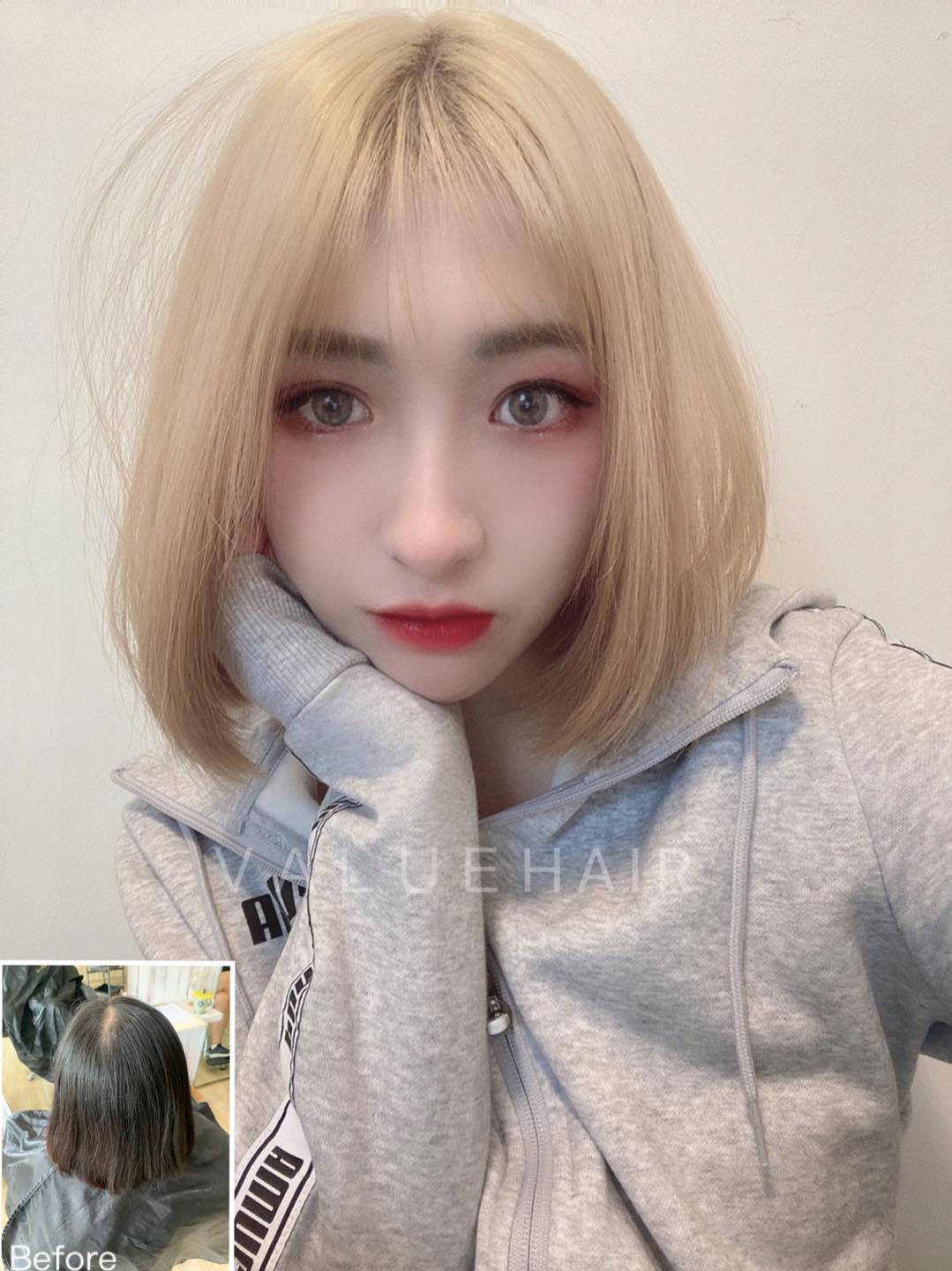 【台中染髮推薦】奶油金髮色