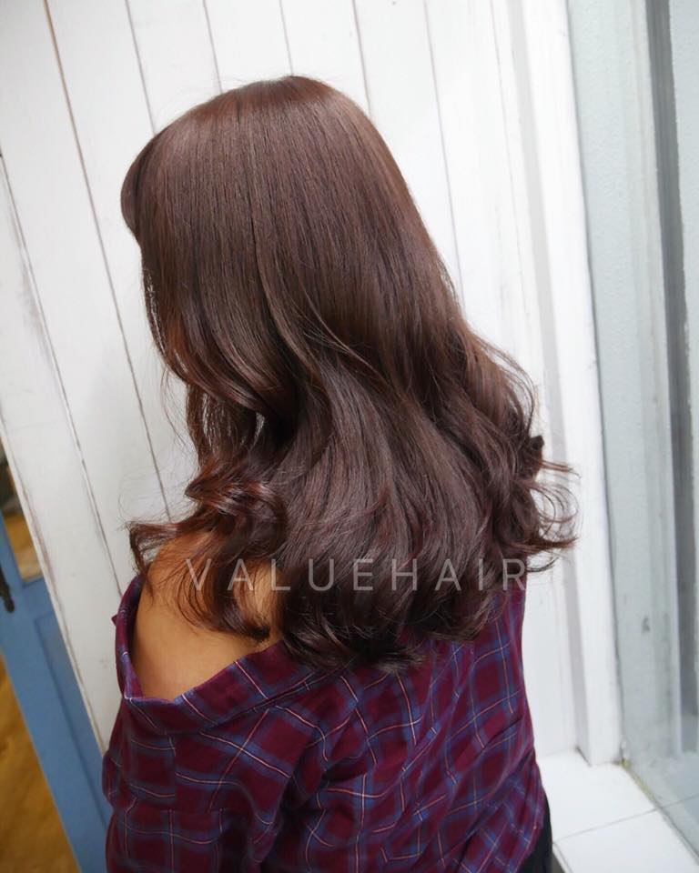 【台中染髮推薦】粉霧暖棕色