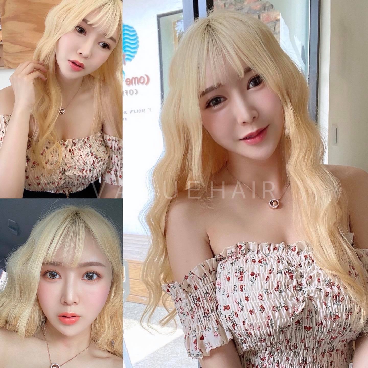 【台中染髮推薦】奶油金髮色