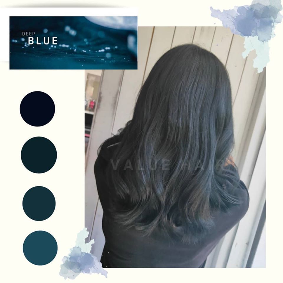 藍綠色髮色