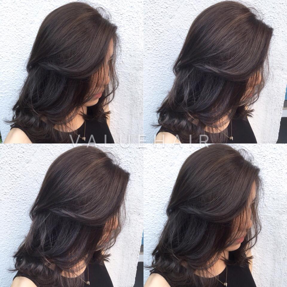 【台中染髮推薦】霧面灰棕 若隱若現的深淺挑染