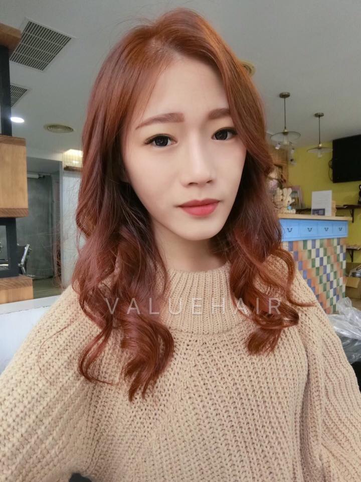 【台中染髮推薦】焦糖橘棕髮色