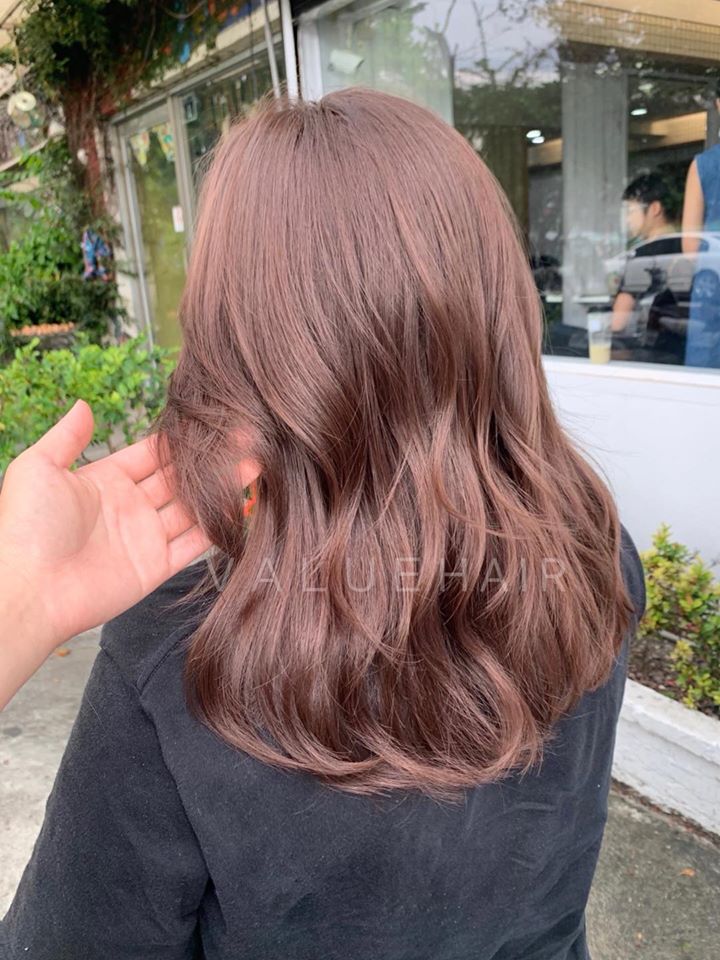 【台中染髮】輕質奶茶棕髮色