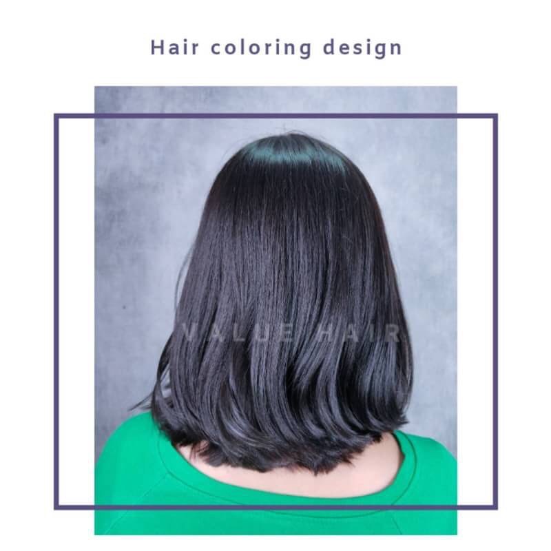 【台中染髮】黑紫色 戶外紫光