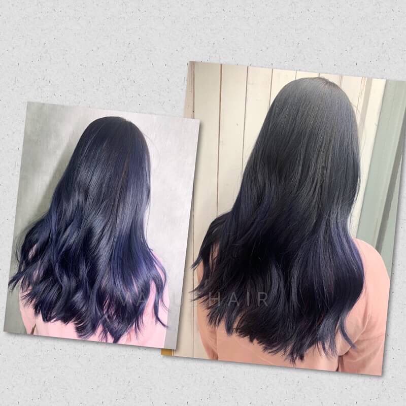 【台中染髮】藍色星空髮色