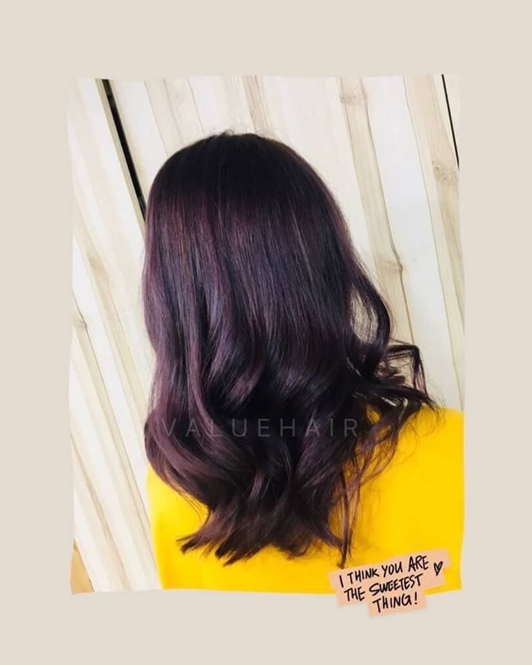【台中染髮】仙氣霧面紫髮色