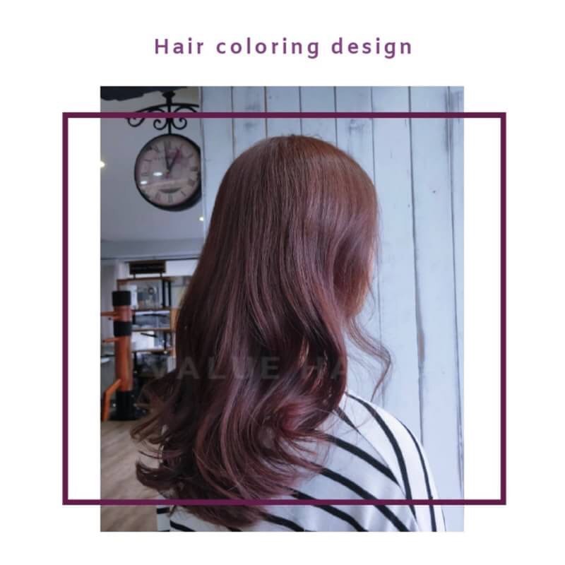【台中染髮】玫瑰棕髮色