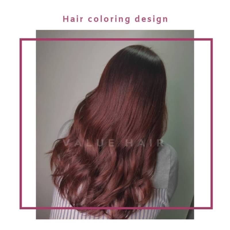 【台中染髮推薦】霓虹光暈色調-絲絨紅銅色