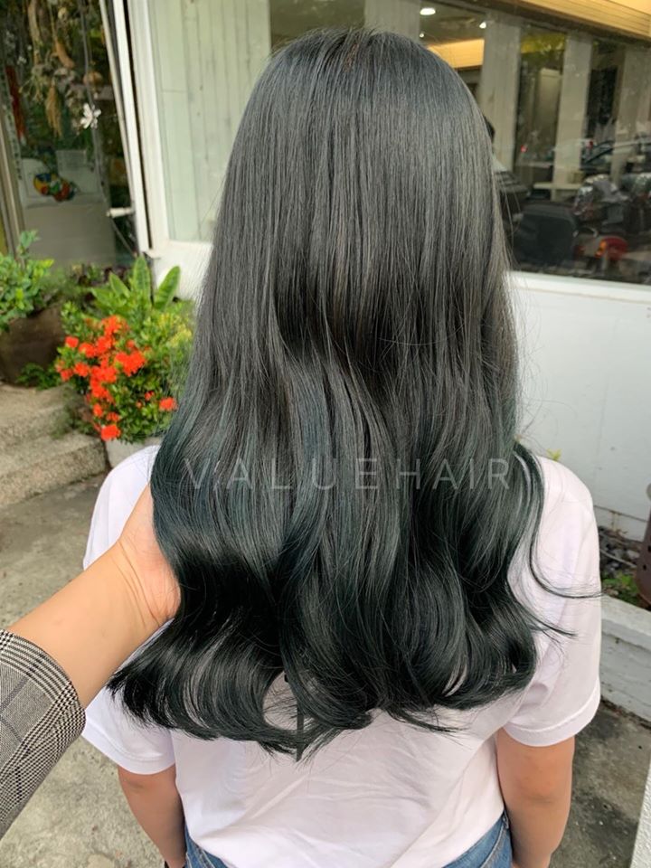 【台中染髮】墨綠色髮色