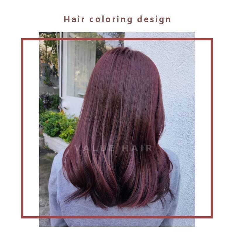 【台中染髮推薦】氣色超好 紫紅莓果棕色