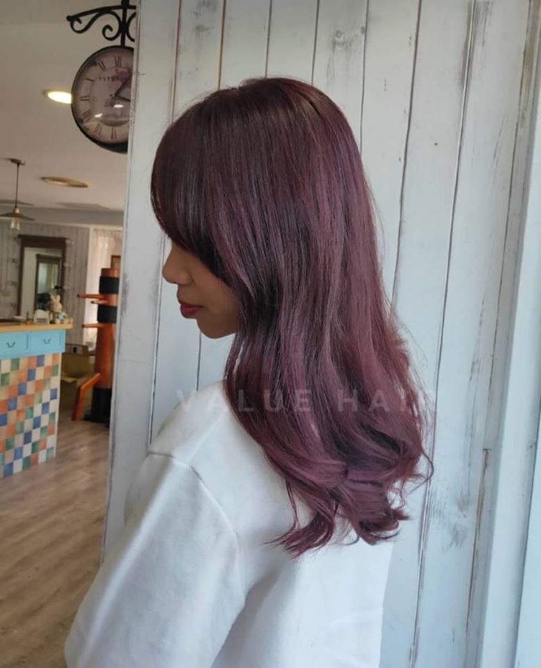 【台中染髮推薦】2020春夏流行色 #黑加侖紫紅