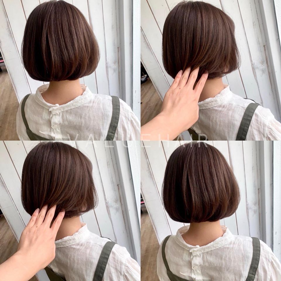 台中染髮霧面奶茶棕髮色098