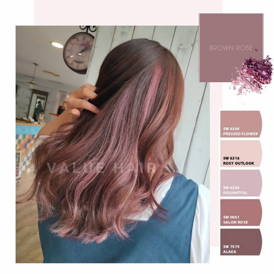 台中染髮「BABY PINK」髮色