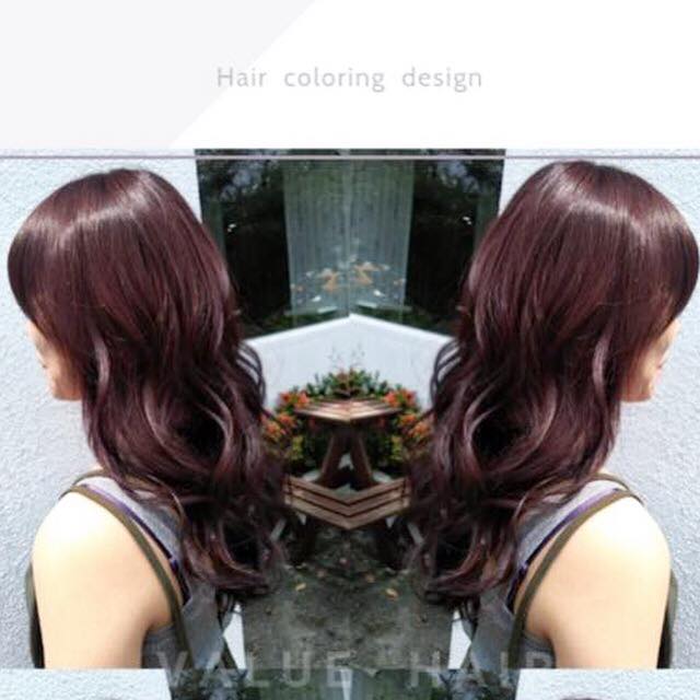 【台中染髮推薦】紫紅棕髮色《Rosy Brown》