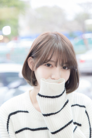 質木色調側顏短髮,台中染髮,台中剪髮,台中燙髮推薦