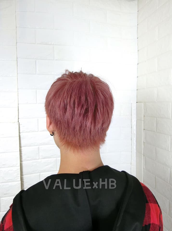 【台中染髮推薦】韓系霧粉髮色