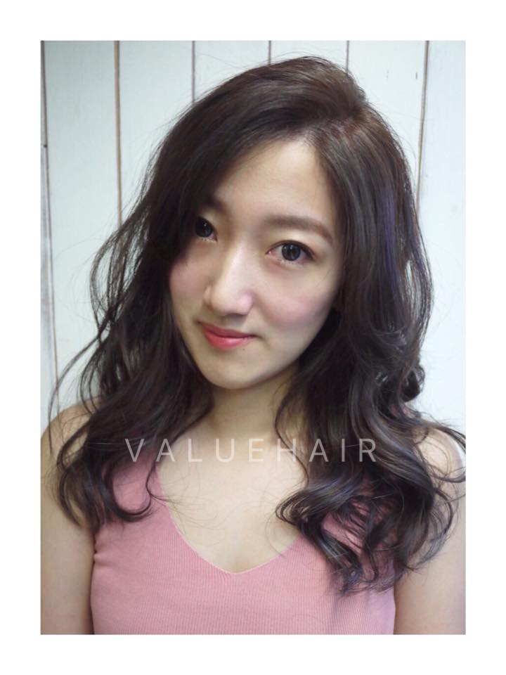 台中染髮推薦,深莫夫灰紫色髮色,台中剪髮、台中燙髮推薦,台中一中染髮推薦