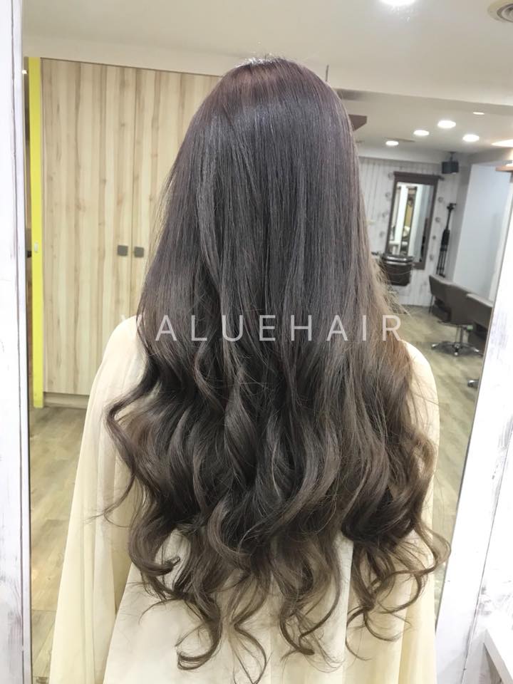 【台中染髮】鐵灰漸層奶灰髮色